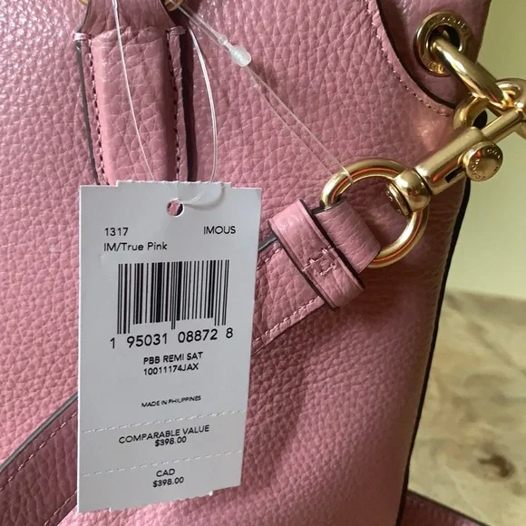 COACH Remi Satchel Pebbled Leather - - Picture 10 of 14